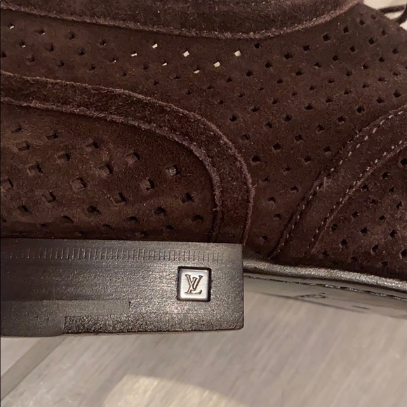 Men’s Louis Vuitton Brown Suede Saddle Shoe Sz 8 - Picture 3 of 6